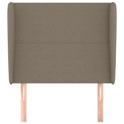 Hoofdbord Met Randen Stof 83 x 23 x 118/128 cm Taupe
