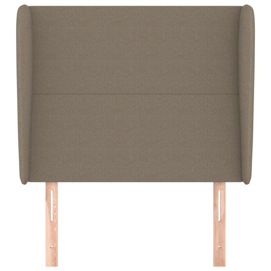 Hoofdbord Met Randen Stof 83 x 23 x 118/128 cm Taupe