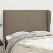 Hoofdbord 147x23x118/128 cm stof taupe