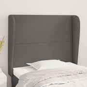 Hoofdbord 118/128x83x23 cm kunstleer grijs