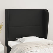 Hoofdbord kunstleer zwart 93x23x118/128 cm