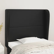 Hoofdbord kunstleer 103x23x118/128 cm zwart