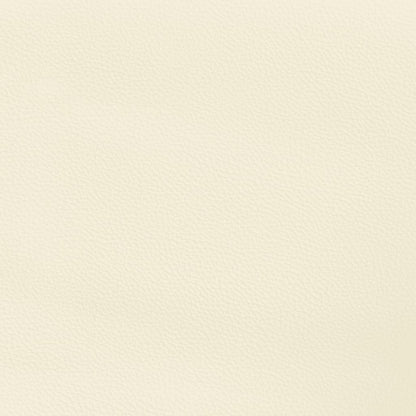Hoofdbord Met Randen Kunstleer Kleurig 103 x 23 x 118/128 cm Crème
