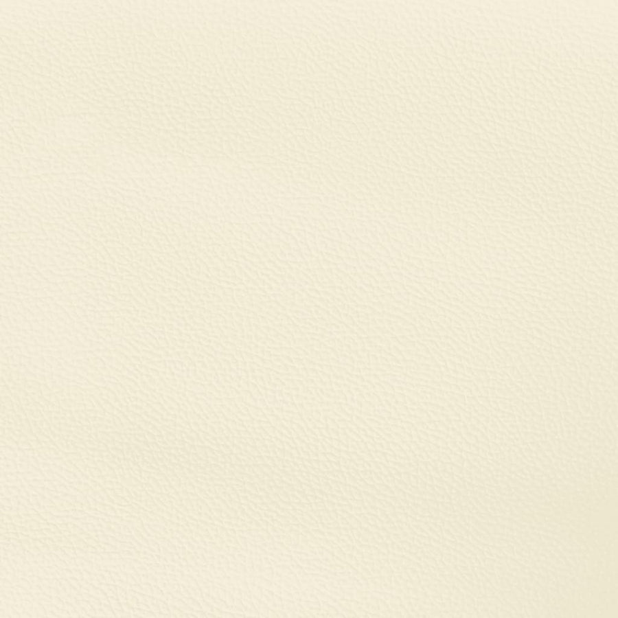 Hoofdbord Met Randen Kunstleer Kleurig 103 x 23 x 118/128 cm Crème