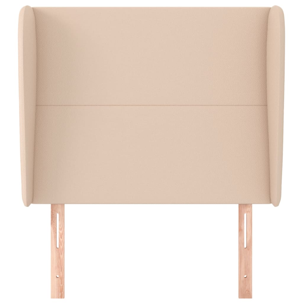 Hoofdbord met randen 103x23x118/128cm kunstleer cappuccinokleur 103 x 23 x 118/128 cm Cappuccino