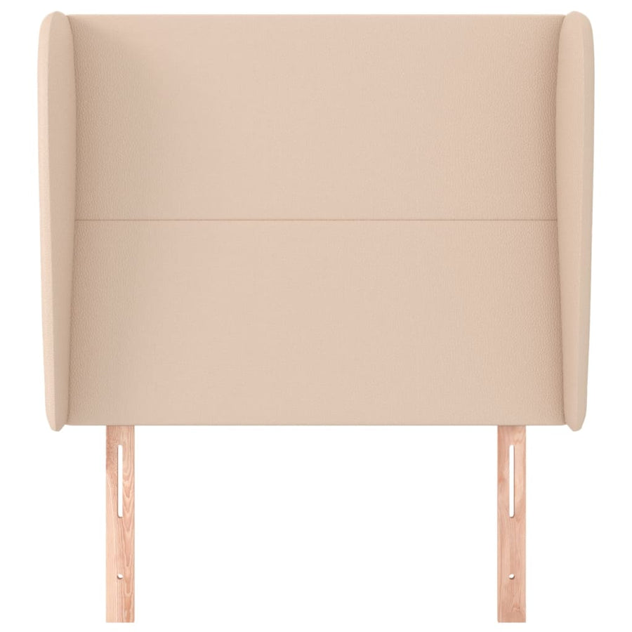 Hoofdbord met randen 103x23x118/128cm kunstleer cappuccinokleur 103 x 23 x 118/128 cm Cappuccino