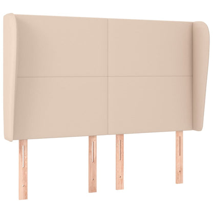 Hoofdbord met randen 147x23x118/128cm kunstleer cappuccinokleur 147 x 23 x 118/128 cm Cappuccino