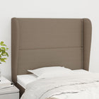 Hoofdbord Met Randen Stof Taupe 83 x 23 x 118/128 cm