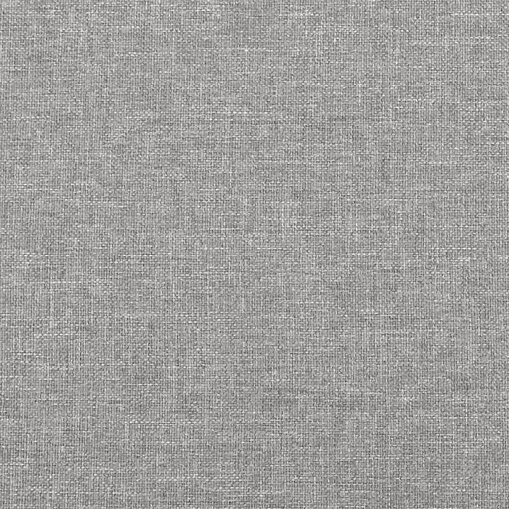 Hoofdbord Met Randen Stof Lichtgrijs 103 x 23 x 118/128 cm