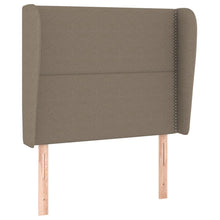 Hoofdbord Met Randen Stof Taupe 103 x 23 x 118/128 cm