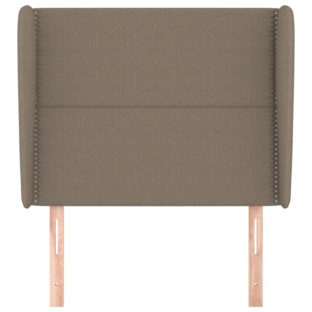 Hoofdbord Met Randen Stof Taupe 103 x 23 x 118/128 cm
