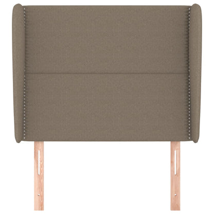 Hoofdbord Met Randen Stof Taupe 103 x 23 x 118/128 cm