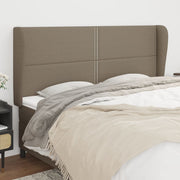 Hoofdbord 203x23x118/128 cm stof taupe