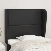 Hoofdbord 93x23x118/128 cm kunstleer zwart