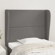 Hoofdbord 103x23x118/128 cm kunstleer grijs