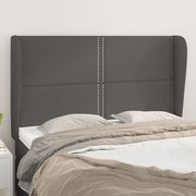 Hoofdbord 147x23x118/128 cm kunstleer grijs