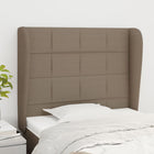 Hoofdbord 118/128 cm stof taupe
