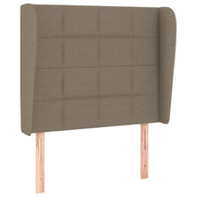 Hoofdbord Met Randen Stof 103 x 23 x 118/128 cm Taupe