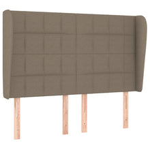 Hoofdbord Met Randen Stof 147 x 23 x 118/128 cm Taupe
