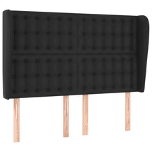 Hoofdbord Met Randen Kunstleer 147 x 23 x 118/128 cm Zwart