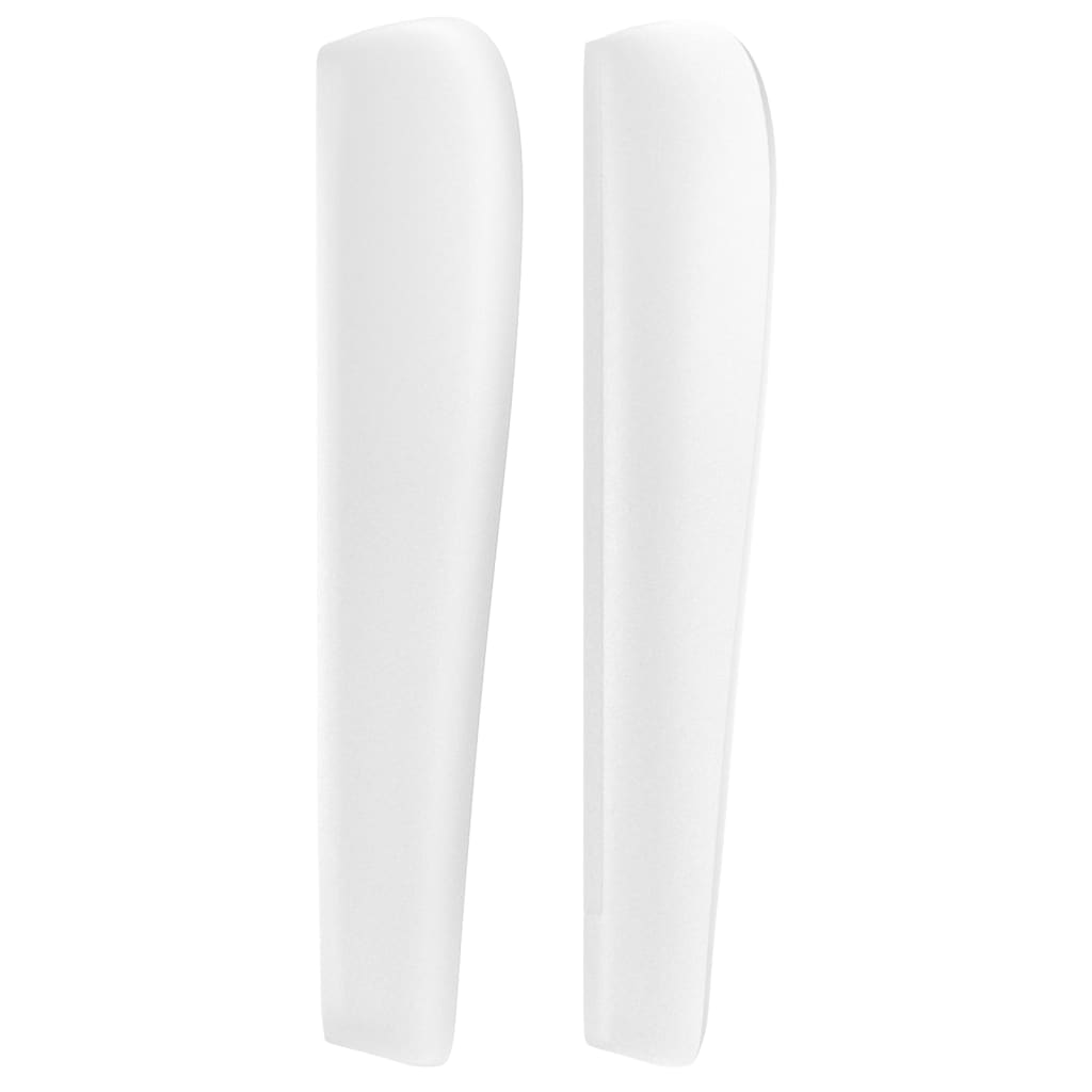 Hoofdbord Met Randen Kunstleer 147 x 23 x 118/128 cm Wit