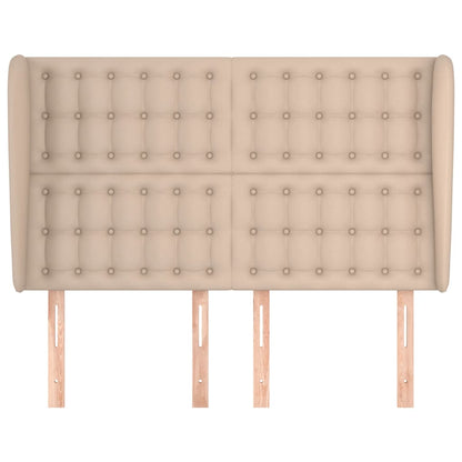 Hoofdbord Met Randen 47X23X8/28Cm Kunstleer Kleur 147 x 23 x 118/128 cm Cappuccino