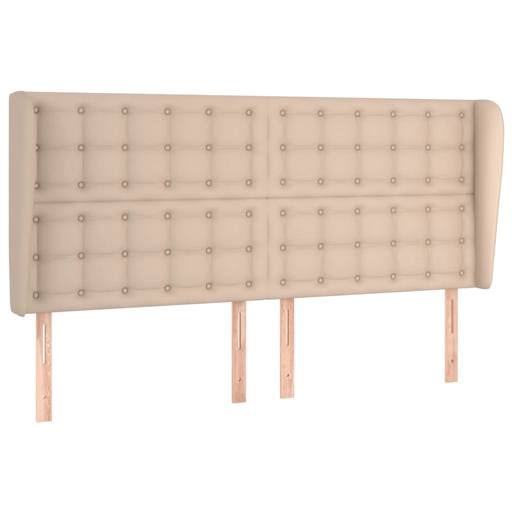 Hoofdbord Met Randen 63X23X8/28Cm Kunstleer Kleur 1 163 x 23 x 118/128 cm Cappuccino