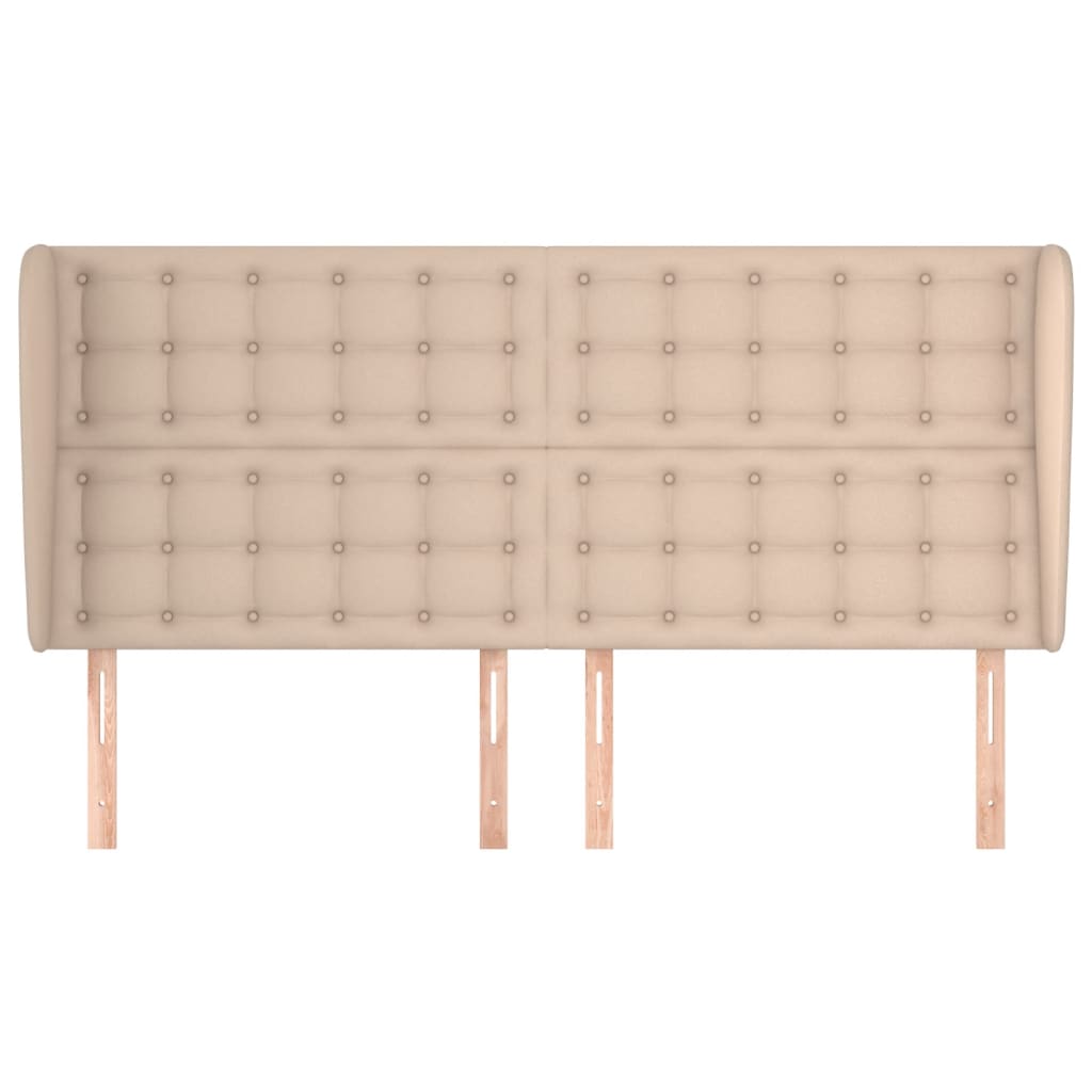 Hoofdbord Met Randen 63X23X8/28Cm Kunstleer Kleur 1 163 x 23 x 118/128 cm Cappuccino