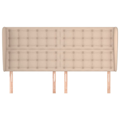 Hoofdbord Met Randen 63X23X8/28Cm Kunstleer Kleur 1 163 x 23 x 118/128 cm Cappuccino