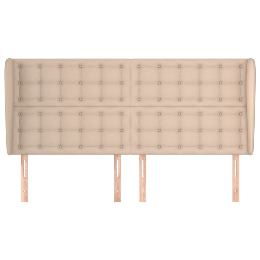 Hoofdbord Met Randen 83X23X8/28Cm Kunstleer Kleur 183 x 23 x 118/128 cm Cappuccino