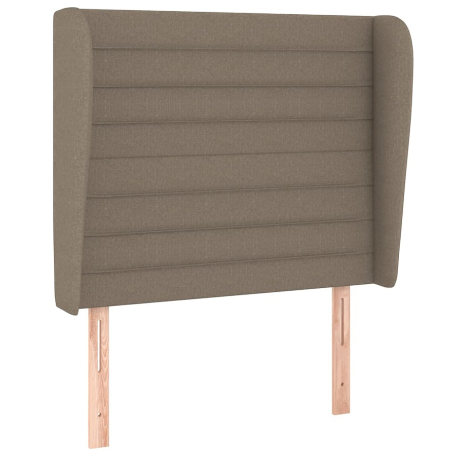 Hoofdbord Met Randen Stof 1 83 x 23 x 118/128 cm Taupe