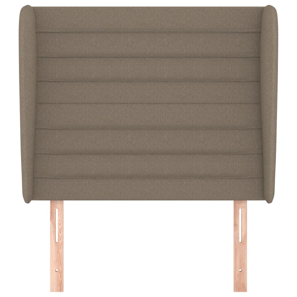 Hoofdbord Met Randen Stof 1 83 x 23 x 118/128 cm Taupe
