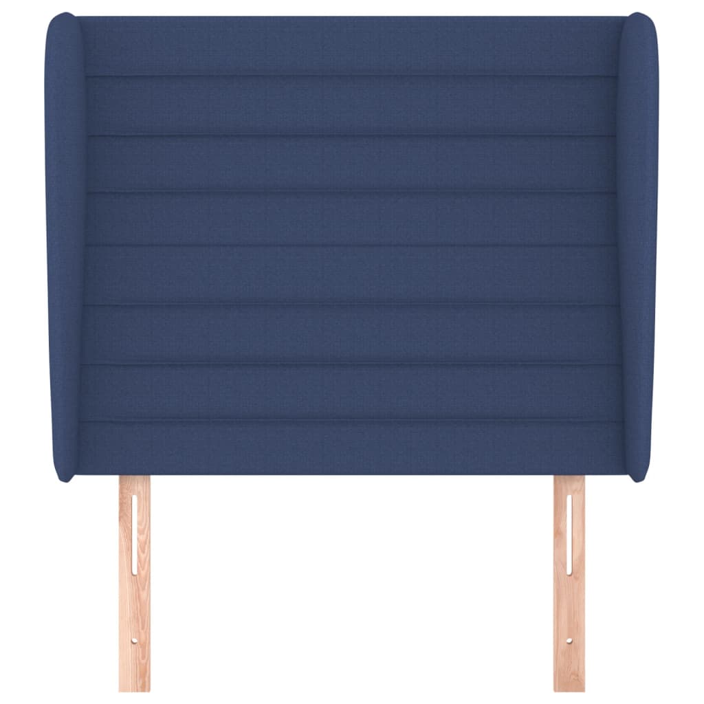 Hoofdbord Met Randen Stof 83 x 23 x 118/128 cm Blauw
