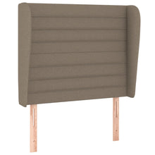 Hoofdbord Met Randen Stof 93 x 23 x 118/128 cm Taupe
