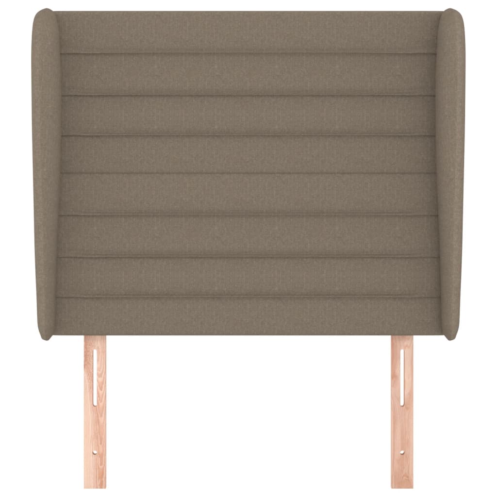 Hoofdbord Met Randen Stof 93 x 23 x 118/128 cm Taupe