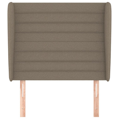 Hoofdbord Met Randen Stof 93 x 23 x 118/128 cm Taupe