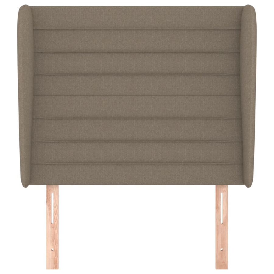 Hoofdbord Met Randen Stof 93 x 23 x 118/128 cm Taupe