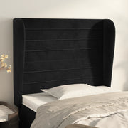 Hoofdbord 103x23x118/128 cm fluweel zwart