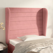 Hoofdbord 103x23x118/128 cm fluweel roze