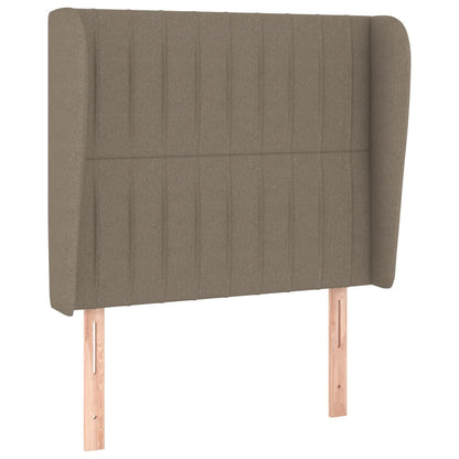 Hoofdbord Met Randen Stof 83 x 23 x 118/128 cm Taupe