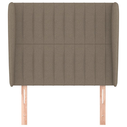 Hoofdbord Met Randen Stof 83 x 23 x 118/128 cm Taupe