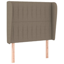 Hoofdbord Met Randen Stof 93 x 23 x 118/128 cm Taupe