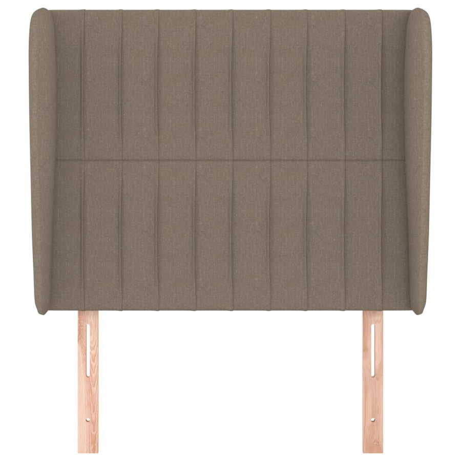 Hoofdbord Met Randen Stof 93 x 23 x 118/128 cm Taupe