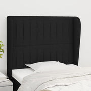 Hoofdbord 103x23x118/128 cm stof zwart