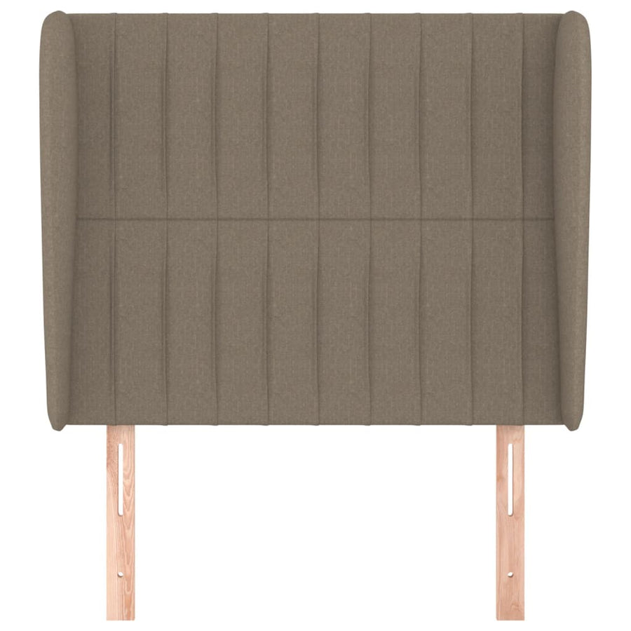 Hoofdbord Met Randen Stof 103 x 23 x 118/128 cm Taupe