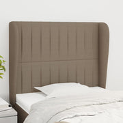 Hoofdbord stof taupe 103x23x118/128 cm