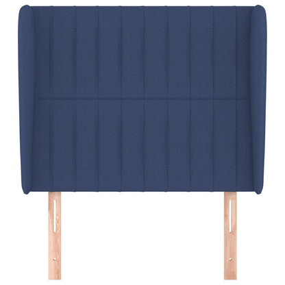 Hoofdbord Met Randen Stof 103 x 23 x 118/128 cm Blauw