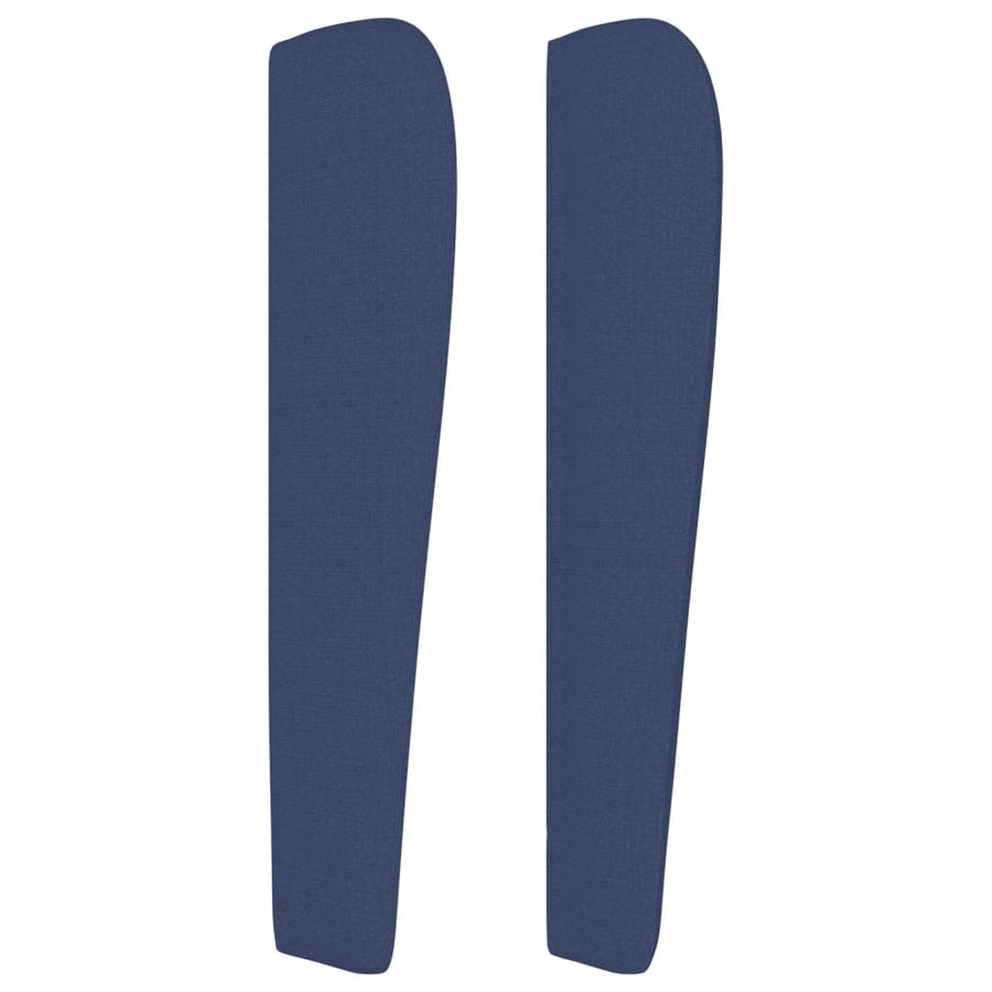Hoofdbord Met Randen Stof 103 x 23 x 118/128 cm Blauw