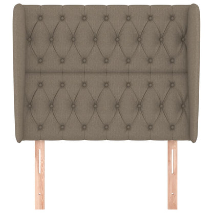 Hoofdbord Met Randen Stof 93 x 23 x 118/128 cm Taupe