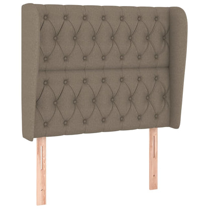 Hoofdbord Met Randen Stof 103 x 23 x 118/128 cm Taupe